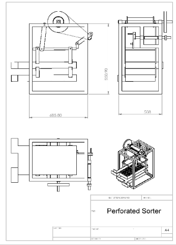 Perforated sorter